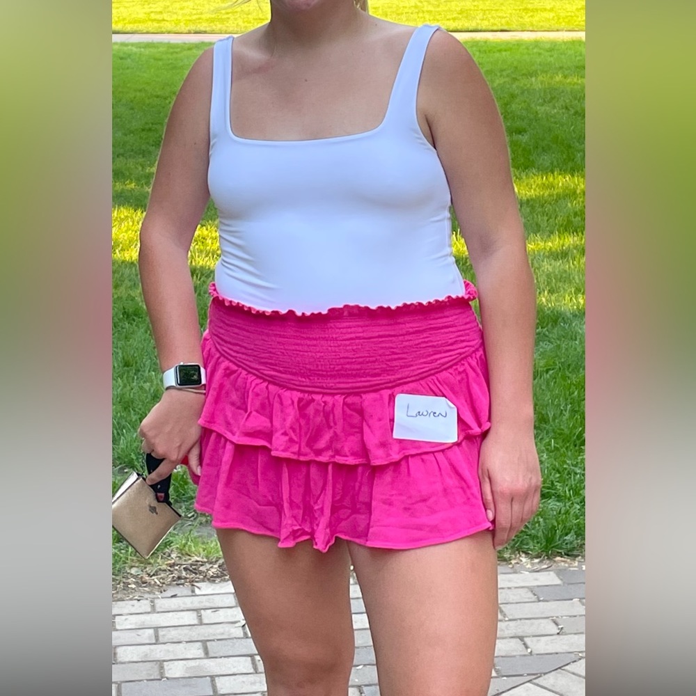 Ivy & Leo Pink Ruffle Skirt